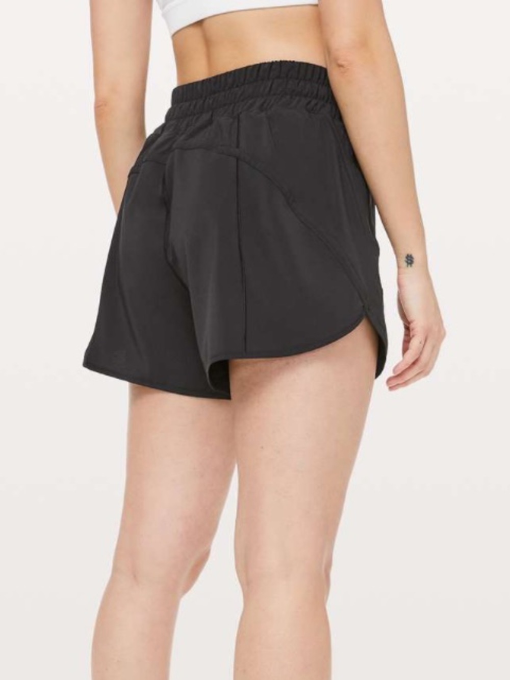 Lululemon Track That Short 5”, black, size 2